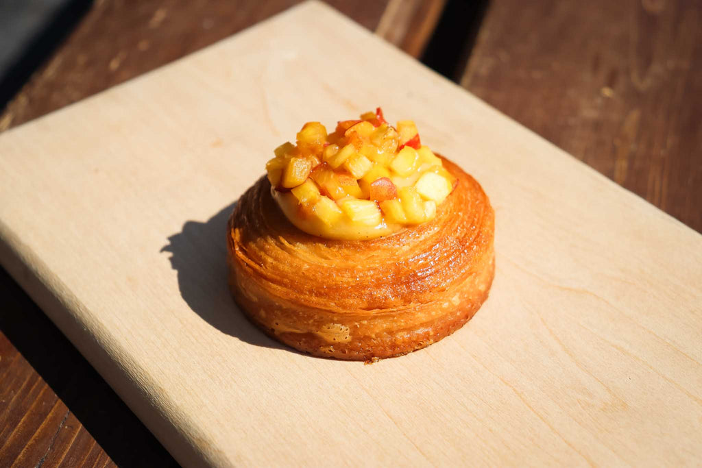 Kouign amann aux pêches