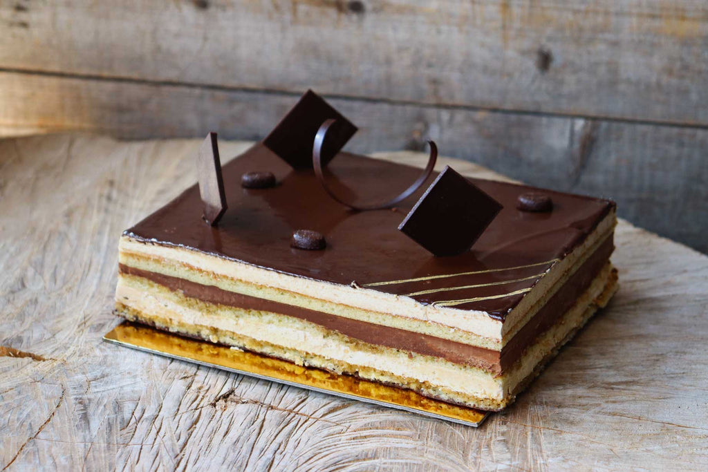 Opéra chocolat café pour 4-6 personnes, pâtisserie traditionnelle française