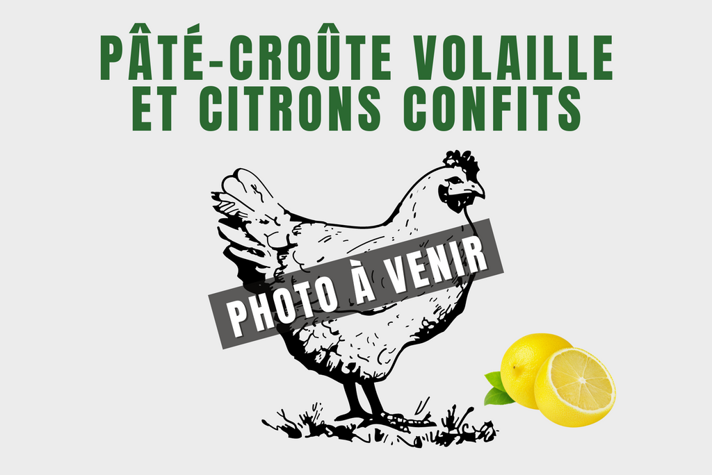 Pâté croûte volaille et citrons confits