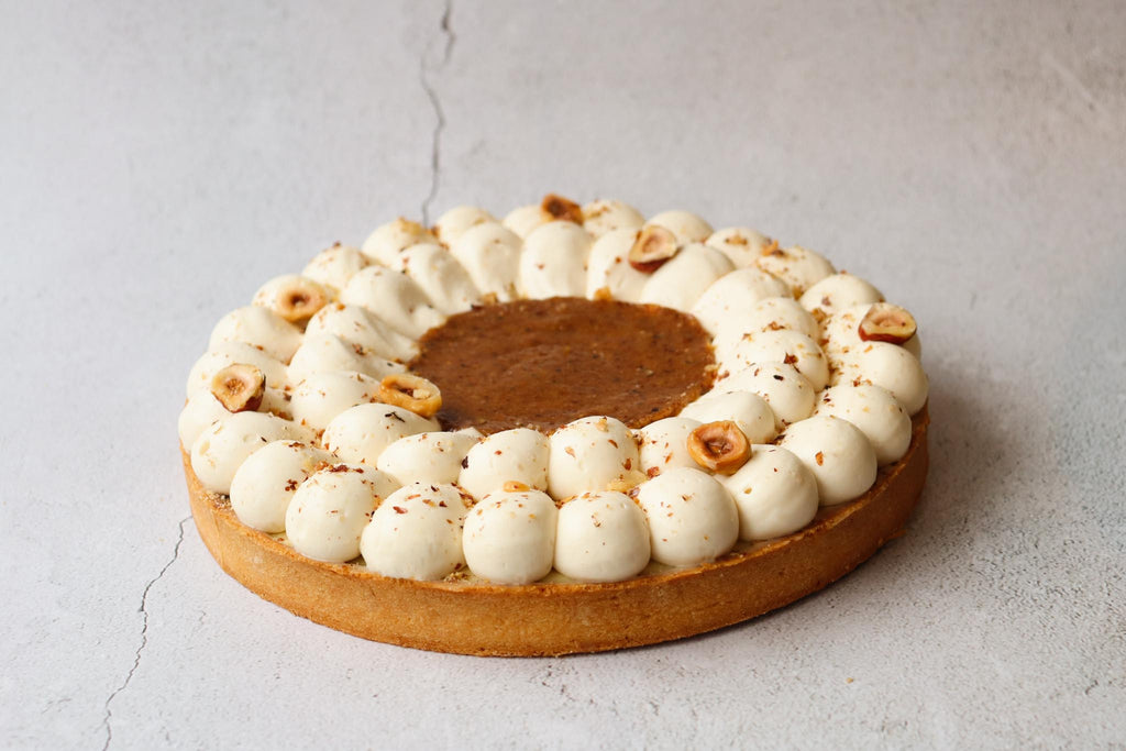 Tarte à l'érable et praliné noisette érable