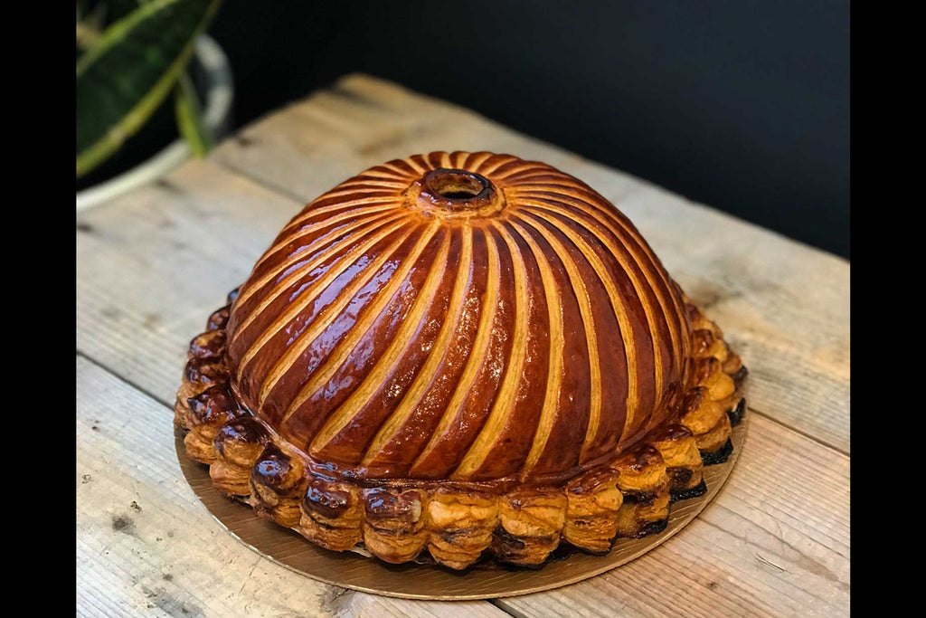 pithiviers de canard garni d'une farce de canard et porc